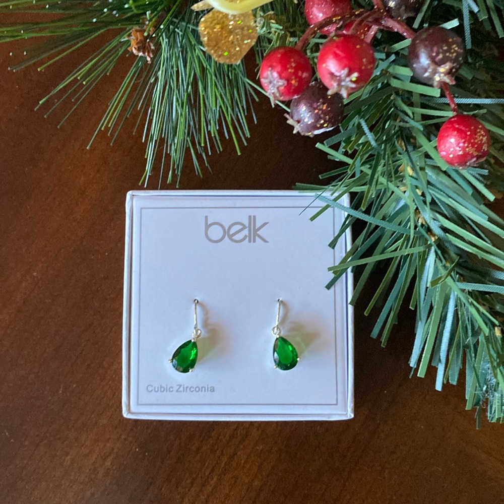 Cubic Zirconia Tear Drop Earrings